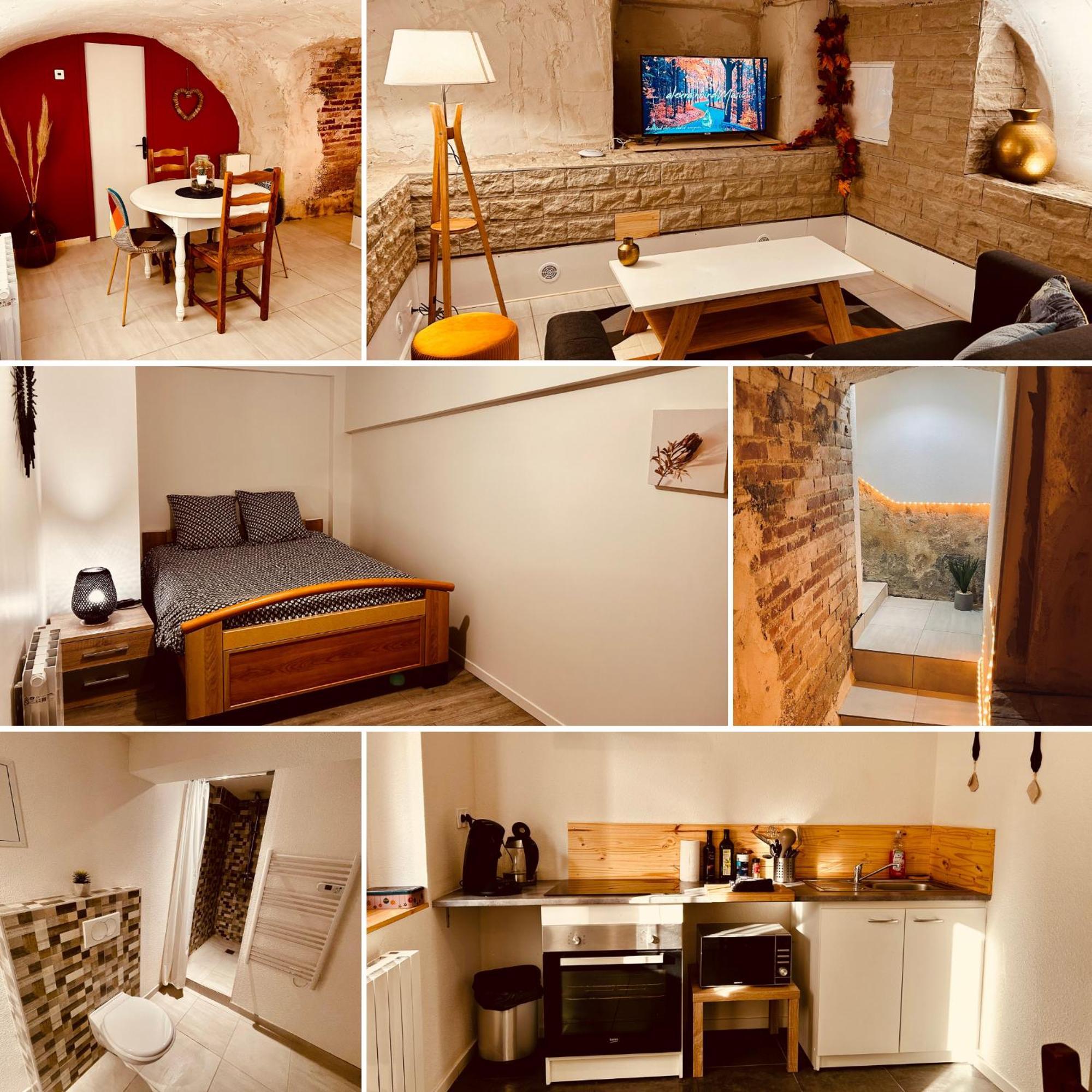 La Cave Aux Lumieres - Proche Centre-Ville - 2 Chambres - Wifi Renaison ภายนอก รูปภาพ
